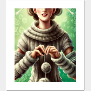 Best knitting mom ever Posters and Art